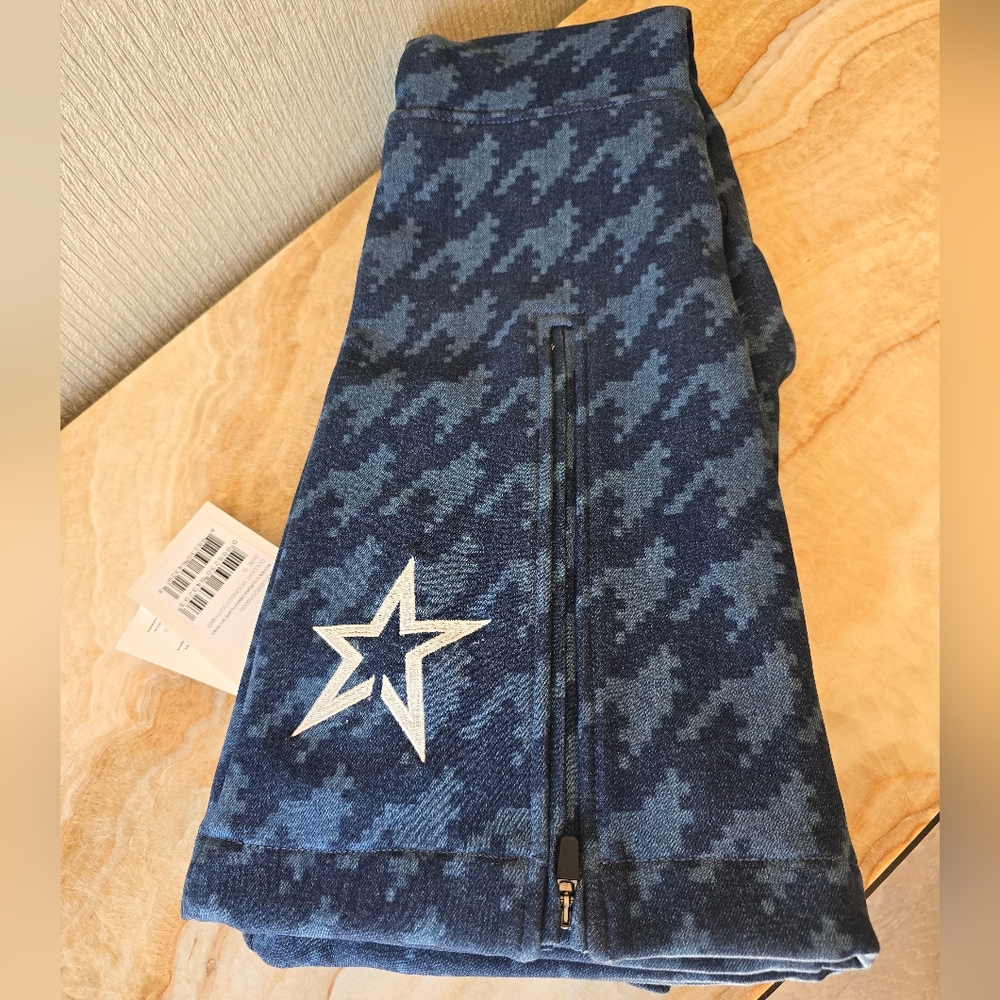 Perfect Moment Blue Houndstooth Flare Pants - Picture 6 of 13